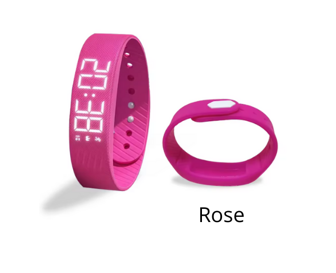 Bracelet montre intelligent numérique - Réveillez-vous en douceur et en silence