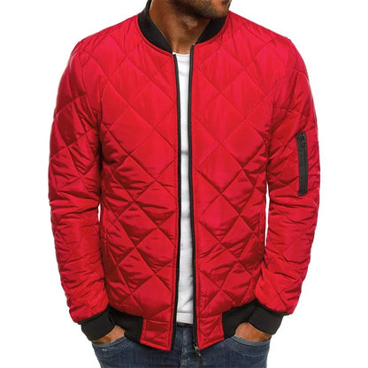 Veste de mi-saison à motifs losanges matelassés