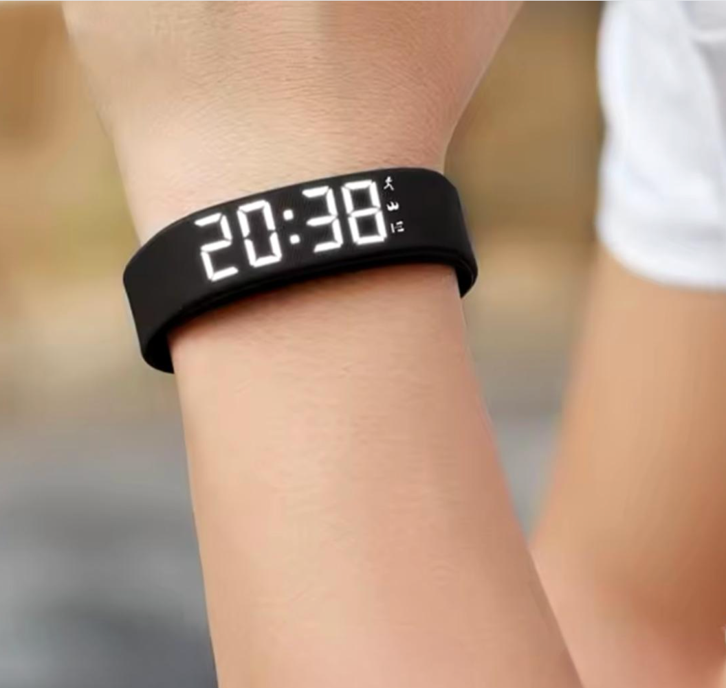 Bracelet montre intelligent numérique - Réveillez-vous en douceur et en silence